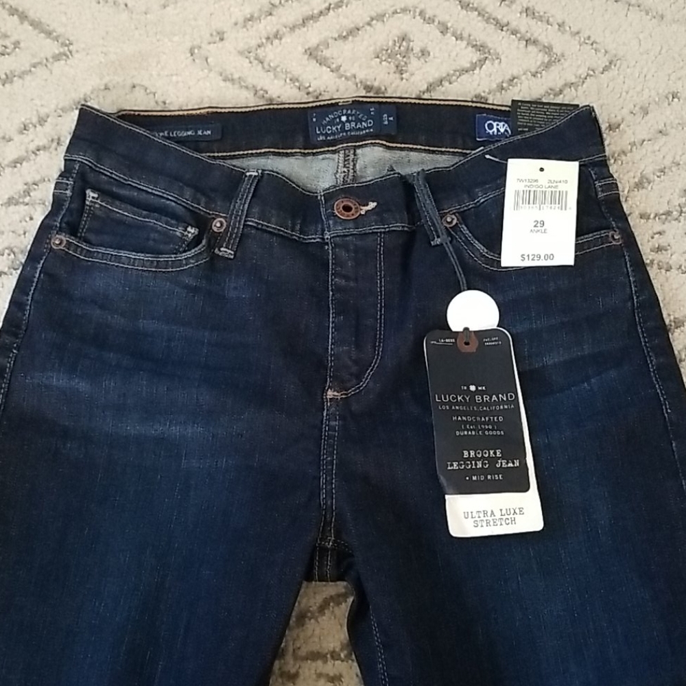 Lucky Brand Brooke Skinny Jean's midrise